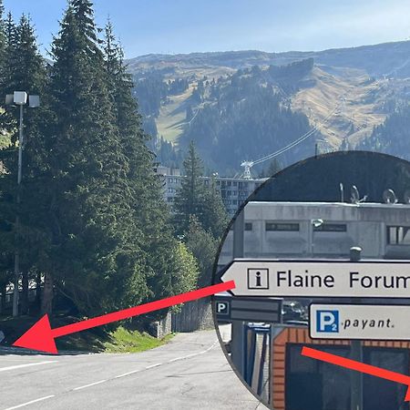 Flaine Forum L1 Cassiopee Mezzanine & Terrasse Exterior photo